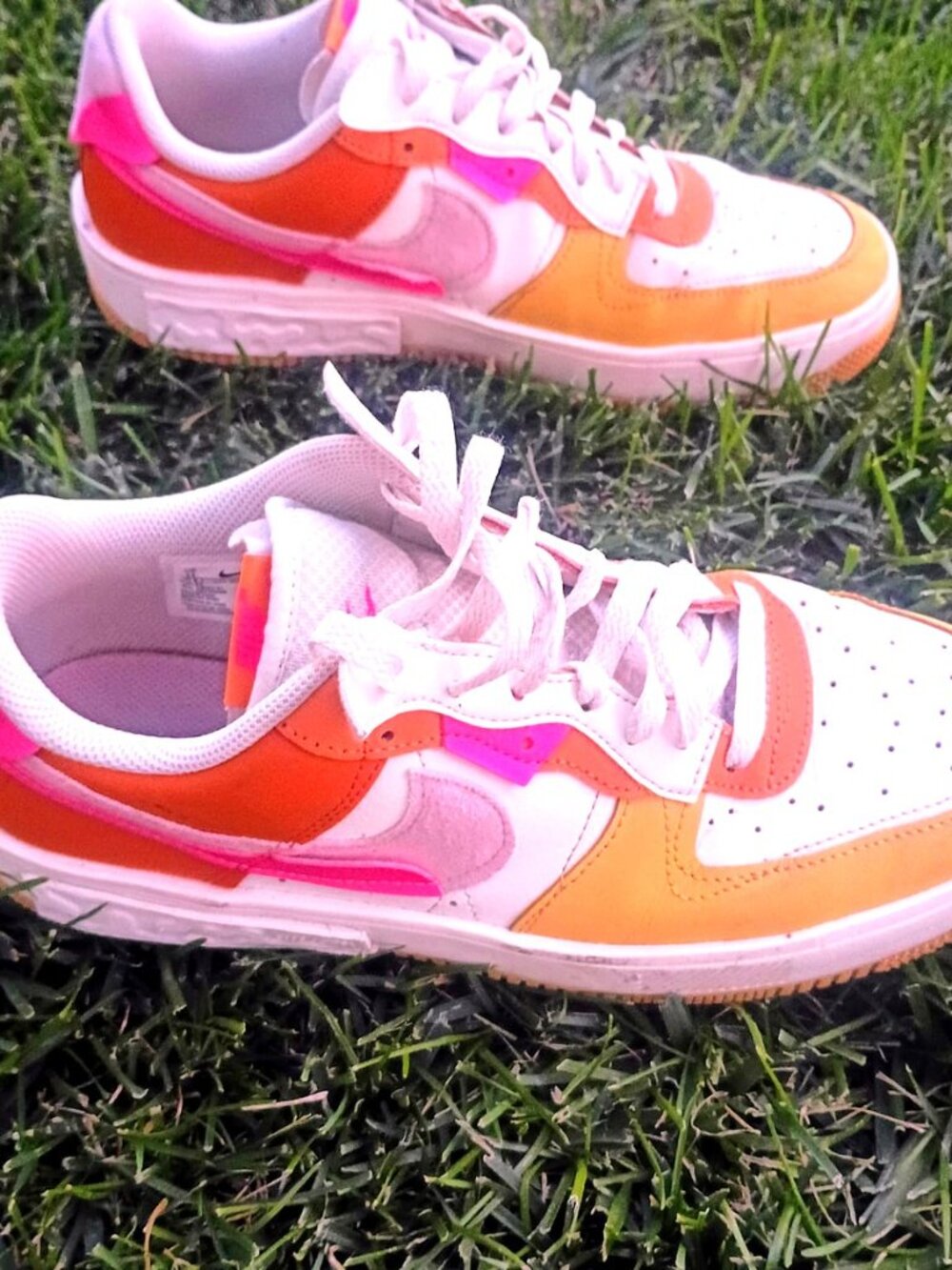 Nike Air Force 1 Fontanka Sunrise Women's 11 White Orange Pink - Picture 5 of 8